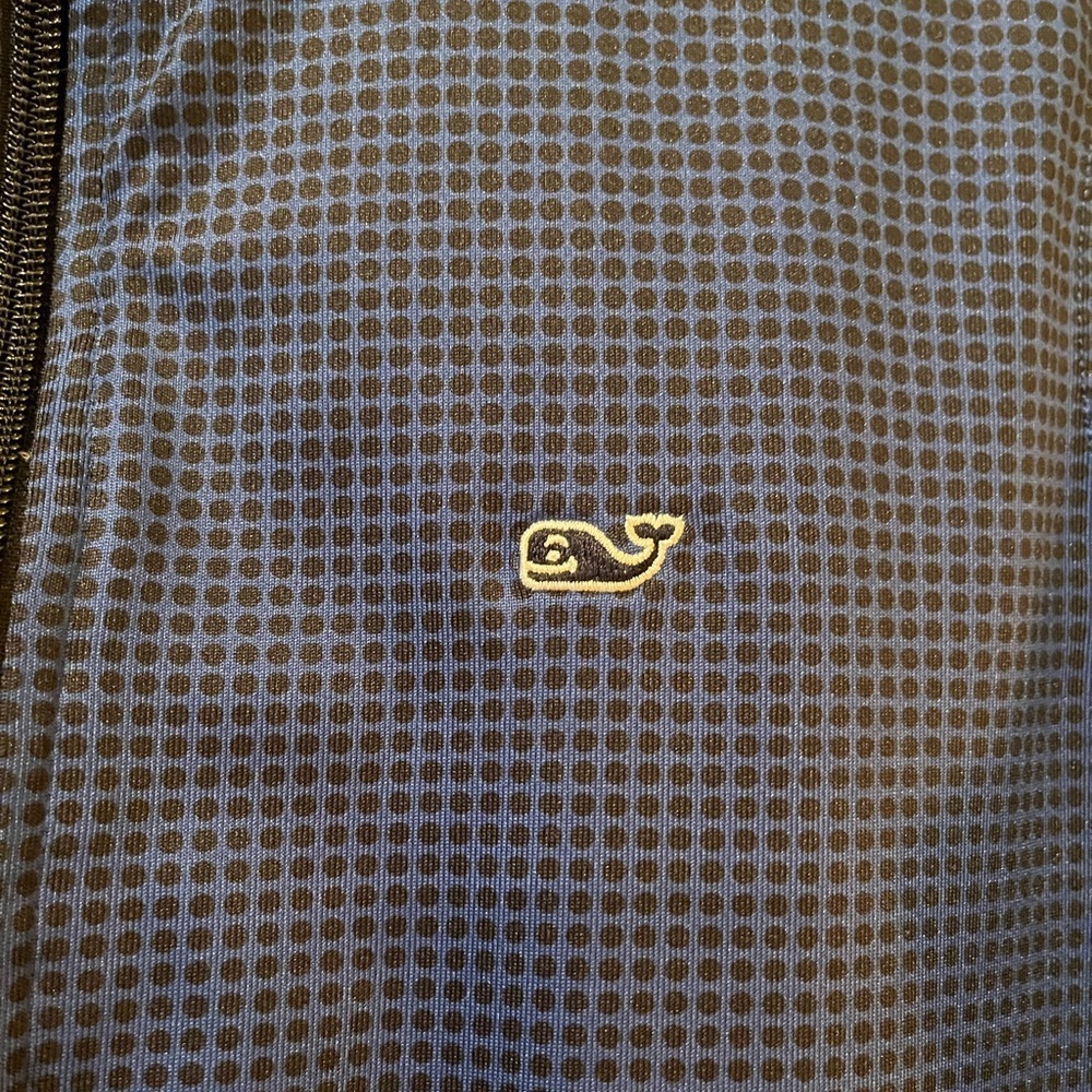 XS Vineyard Vines performance quarter zip in blue/black - Picture 4 of 12